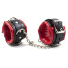 BDSMaster Menottes avec Ventouse Strongcup Rouges